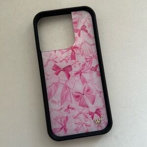 iPhone 15 pro wildflower Bow Beau phone case